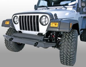 Jeep Wrangler Body Armor - Front - Rugged Ridge - Fender Guards - Black - `97-`06